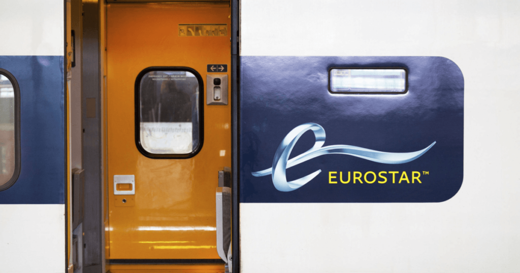 Eurostar de trein naar Londen